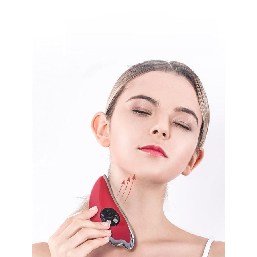 Vibration Facial Beauty Device Red / ONESIZE Apparel and Accessories