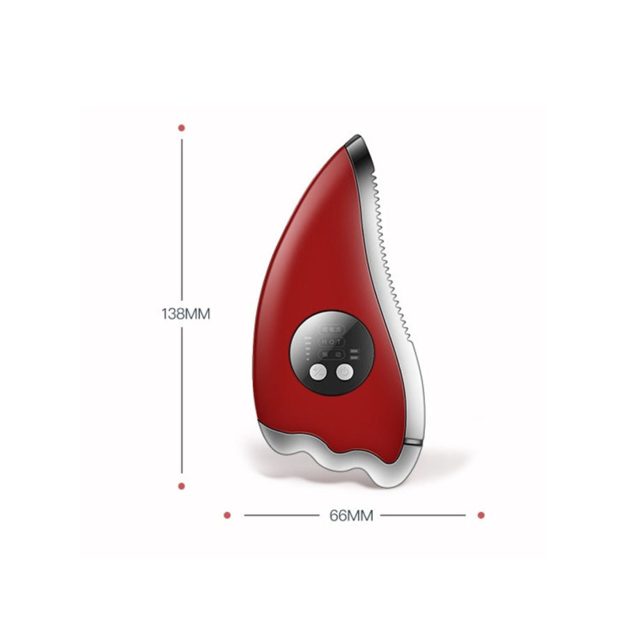 Vibration Facial Beauty Device Red / ONESIZE Apparel and Accessories