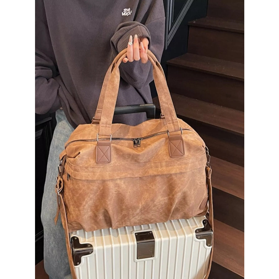 Vintage Adjustable Strap Duffel Bag Brown / onesize Apparel and Accessories