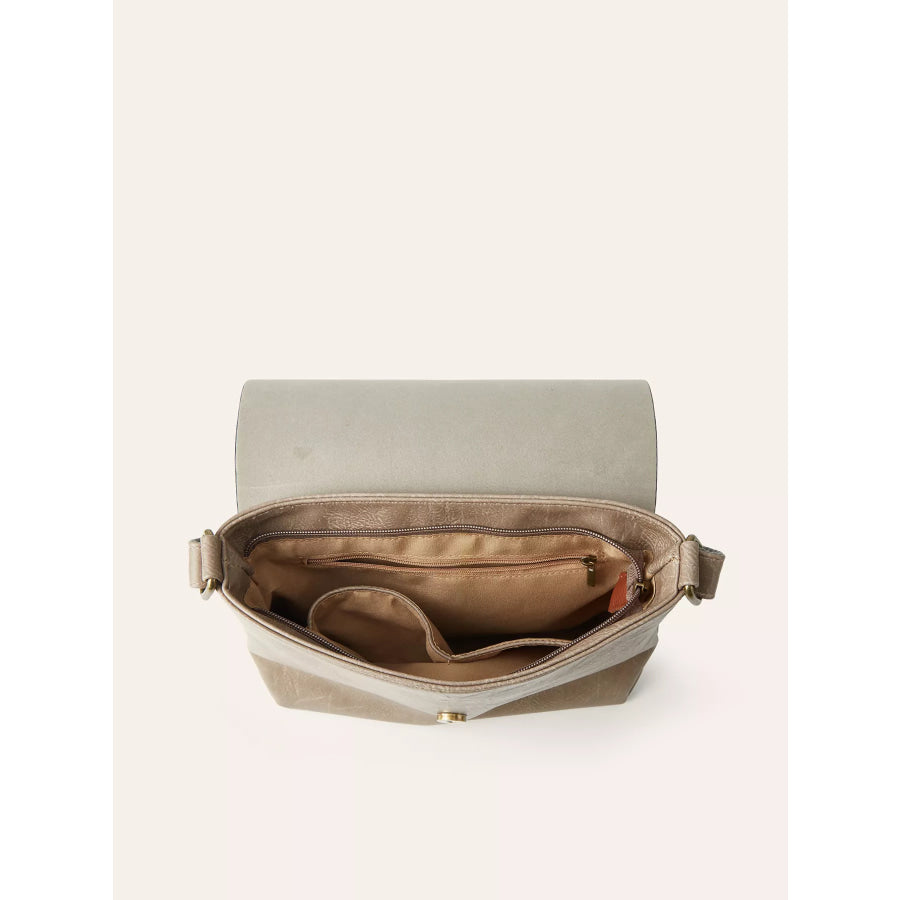 Vintage Buckle Flap Crossbody Bag Apparel and Accessories