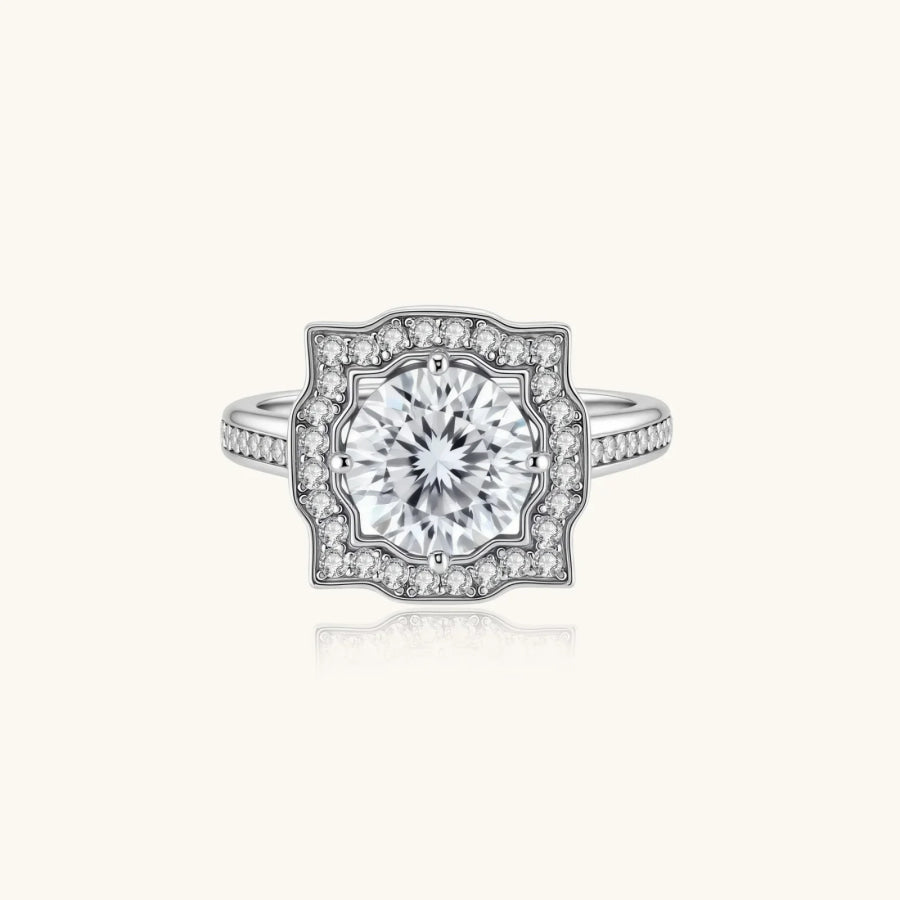 Vintage Crown Moissanite Ring by Sandee Rain Boutique Rings