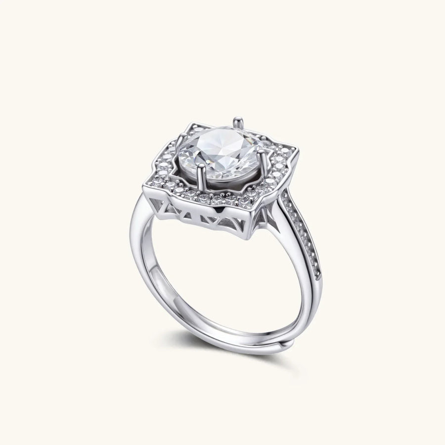 Vintage Crown Moissanite Ring by Sandee Rain Boutique Rings