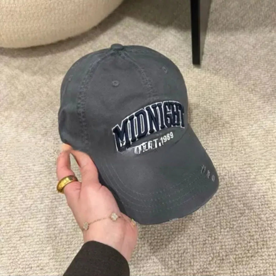 Vintage Distressed Baseball Cap Grey / One Size Apparel and Accessories