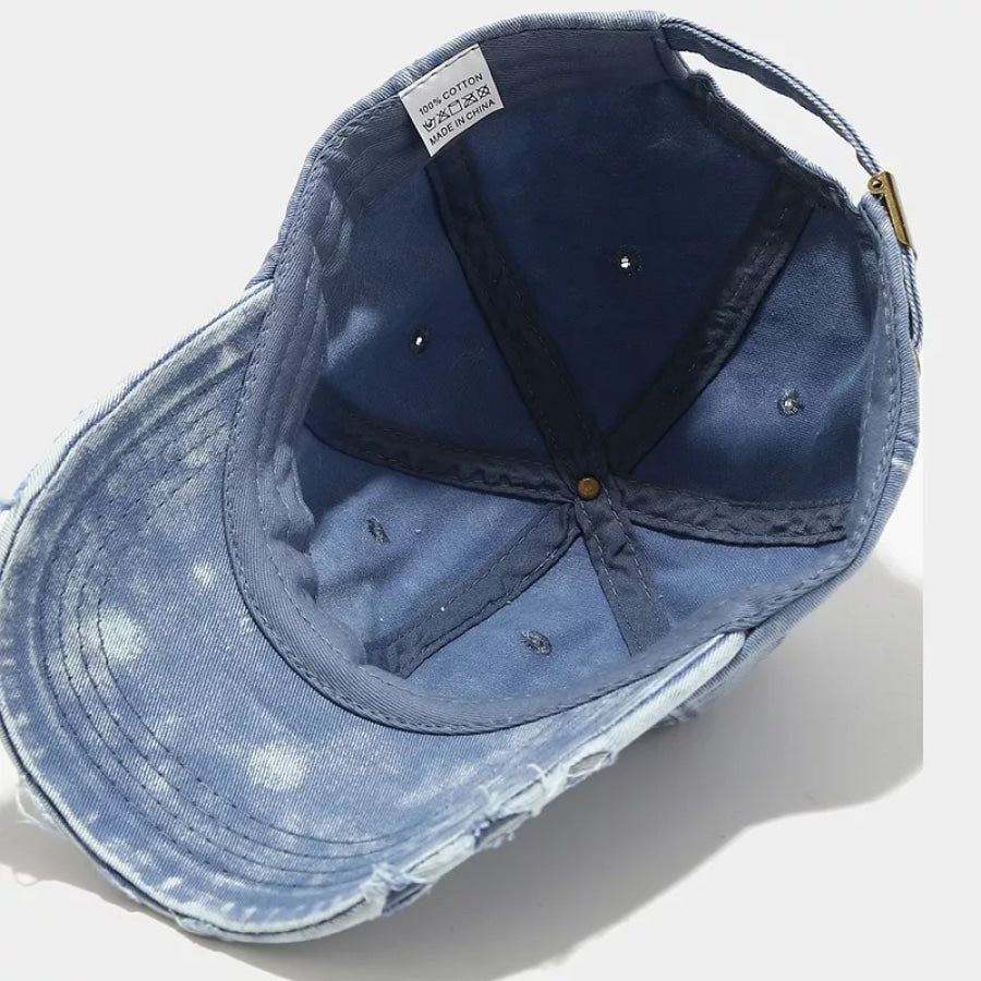 Vintage Distressed Washed Baseball Cap Apparel and Accessories