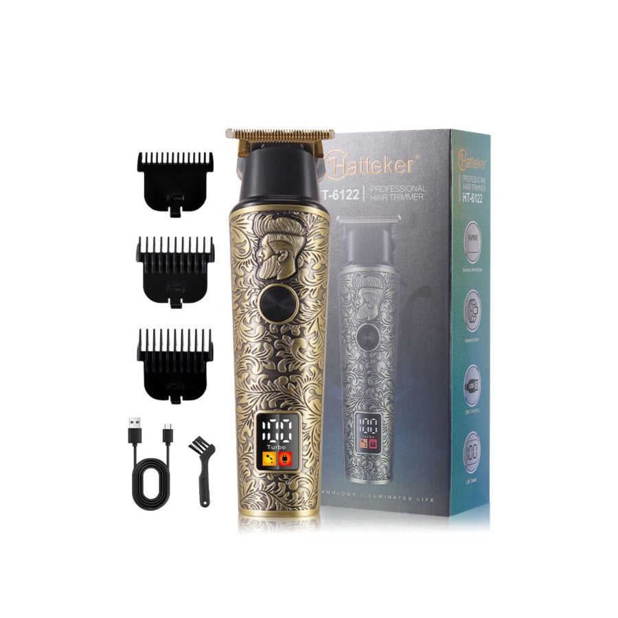 Vintage Engraved Cordless Hair Clipper Brass / ONESIZE Apparel and Accessories