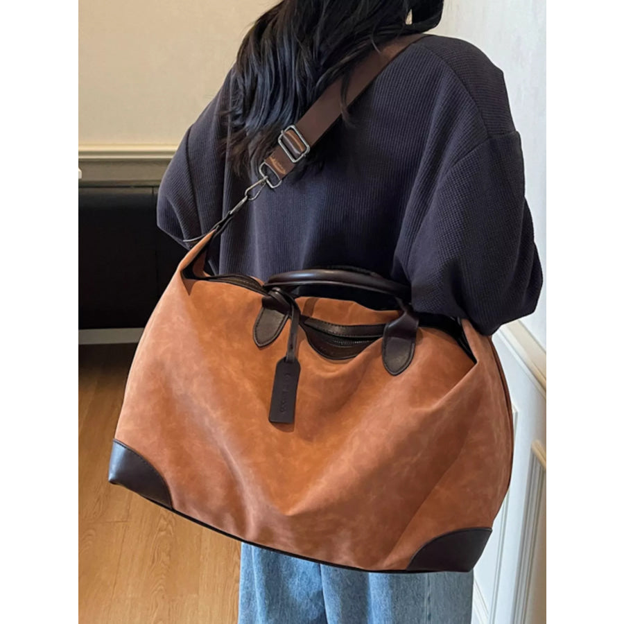 Vintage Large Capacity Travel Bag Brown / One Size Apparel and Accessories