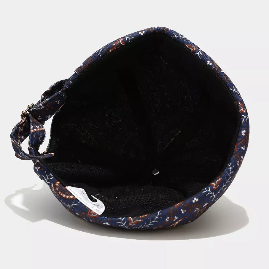 Vintage Paisley Print Brimless Hat Apparel and Accessories