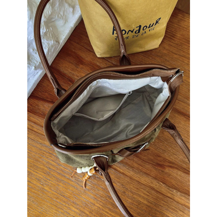 Vintage Ruched Crossbody Bag Green / One Size Apparel and Accessories