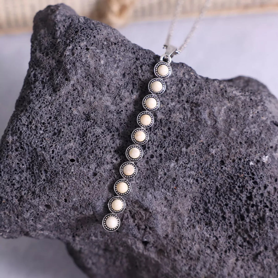 Vintage Style Beaded Bar Necklace Apparel and Accessories