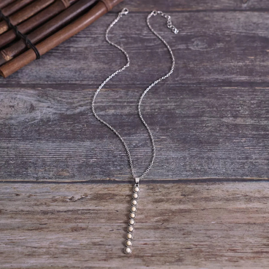 Vintage Style Beaded Bar Necklace Apparel and Accessories