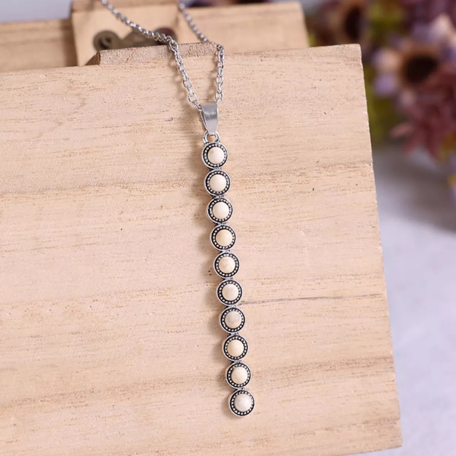 Vintage Style Beaded Bar Necklace Apparel and Accessories