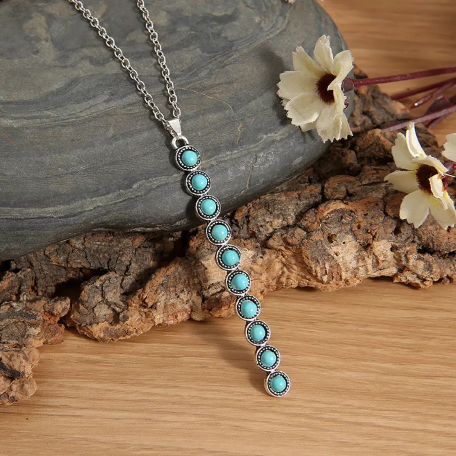 Vintage Style Beaded Bar Necklace Apparel and Accessories