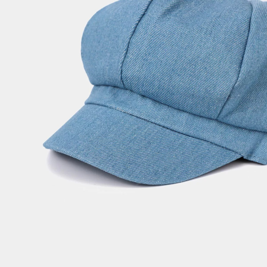 Vintage Style Denim Newsboy Hat Apparel and Accessories