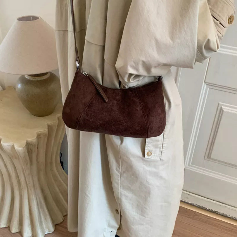 Vintage Style Shoulder Bag Brown / One Size Apparel and Accessories