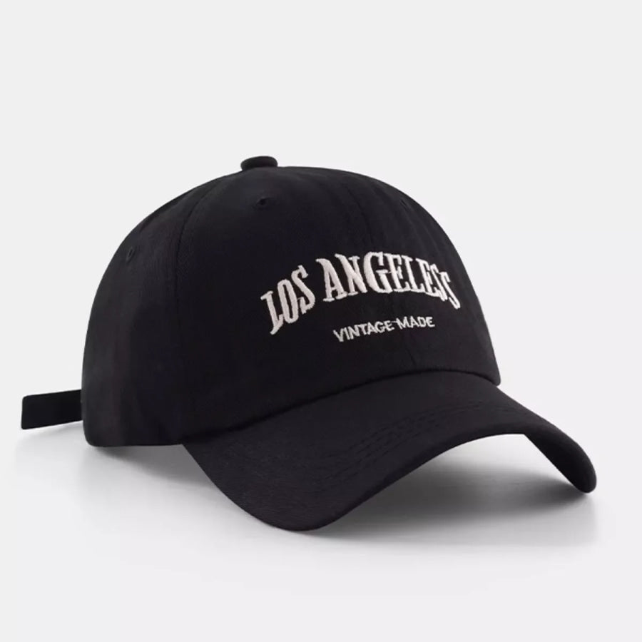 Vintage Washed Los Angeles Embroidered Baseball Cap Black / One Size Apparel and Accessories