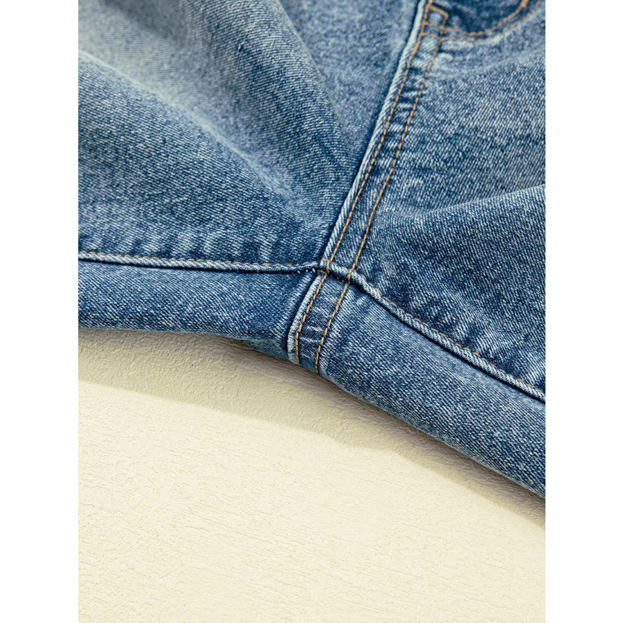 Vintage Washed Seam Detail Shift Jeans Apparel and Accessories