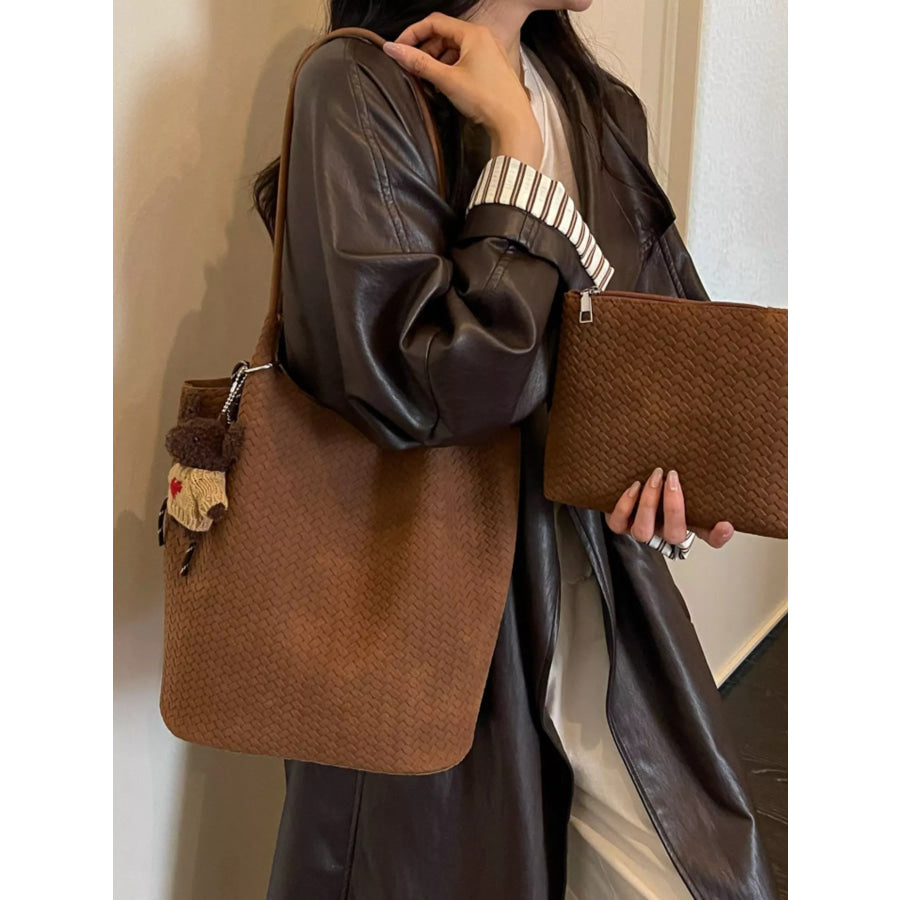 Vintage Woven Texture Shoulder Bag Apparel and Accessories