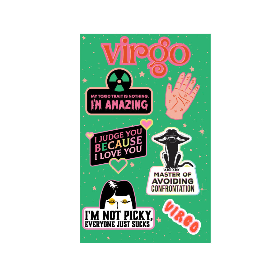 Virgo Astrological Sticker Sheet sticker