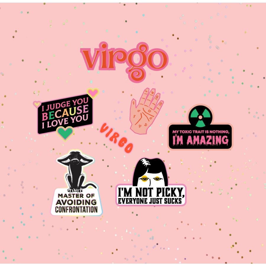 Virgo Astrological Sticker Sheet sticker