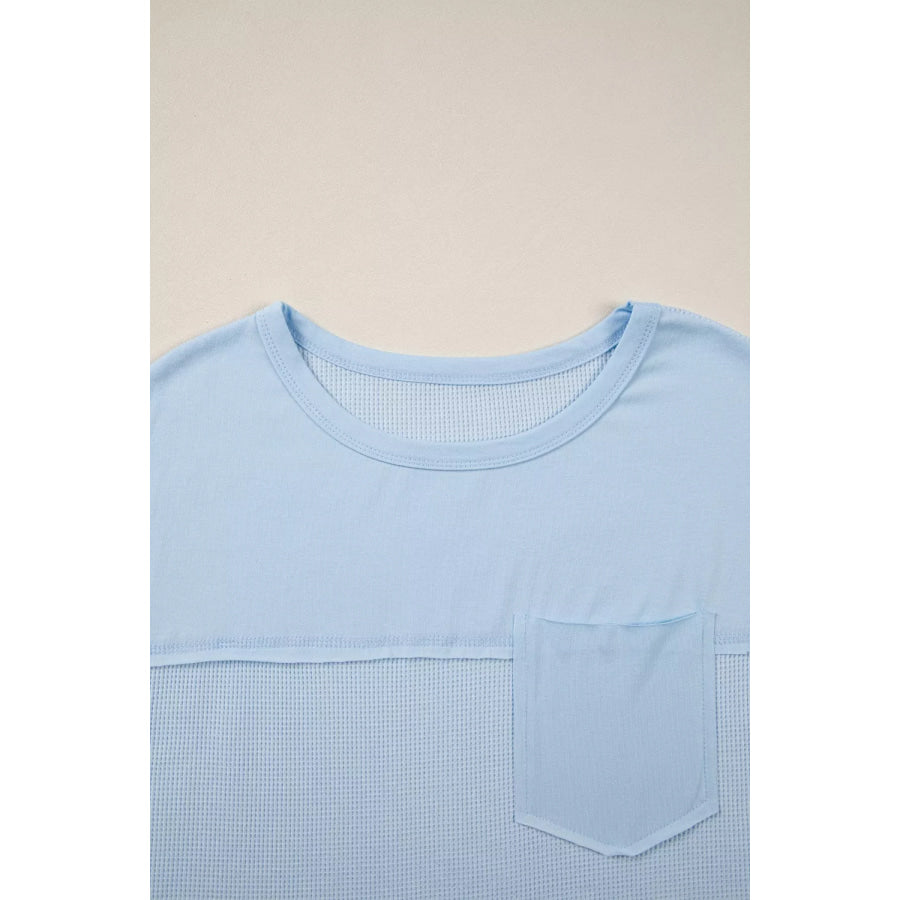 Waffle Knit Pocket T-Shirt Apparel and Accessories