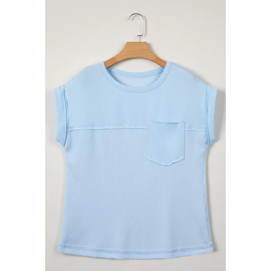 Waffle Knit Pocket T-Shirt Apparel and Accessories