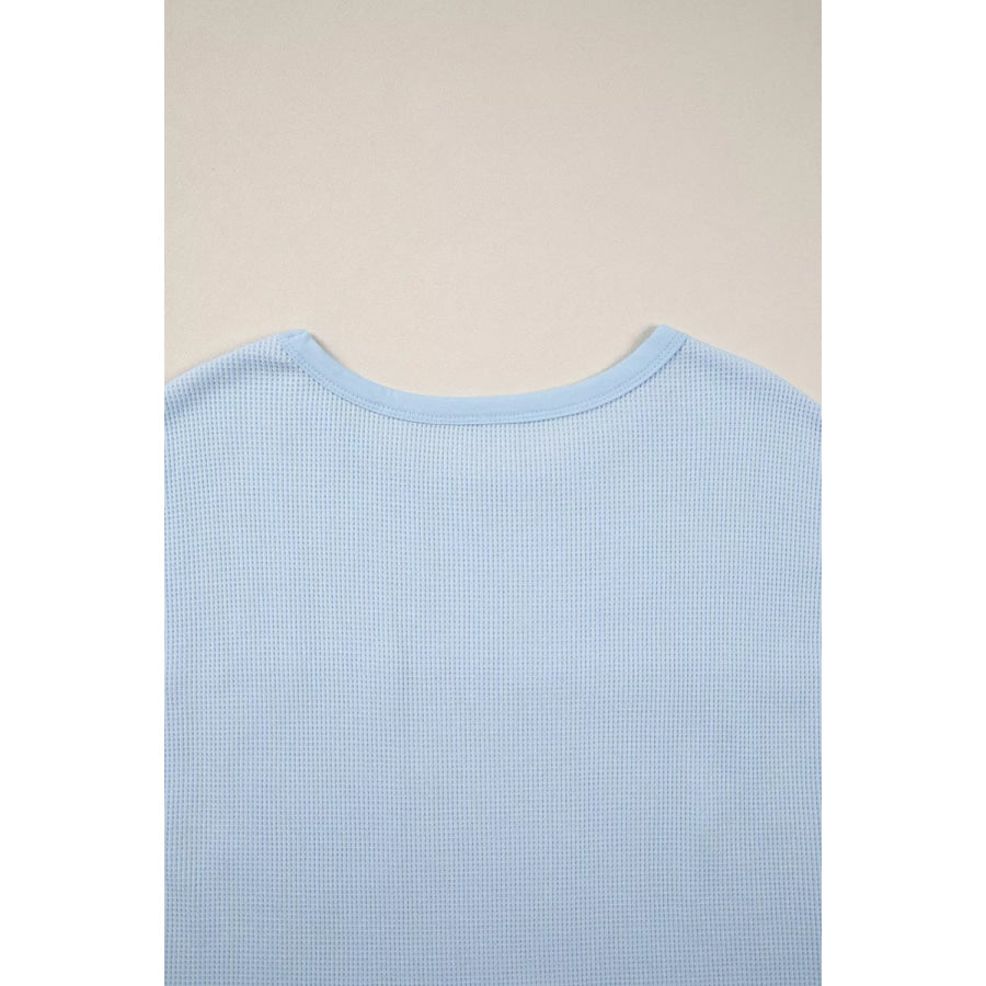Waffle Knit Pocket T-Shirt Apparel and Accessories