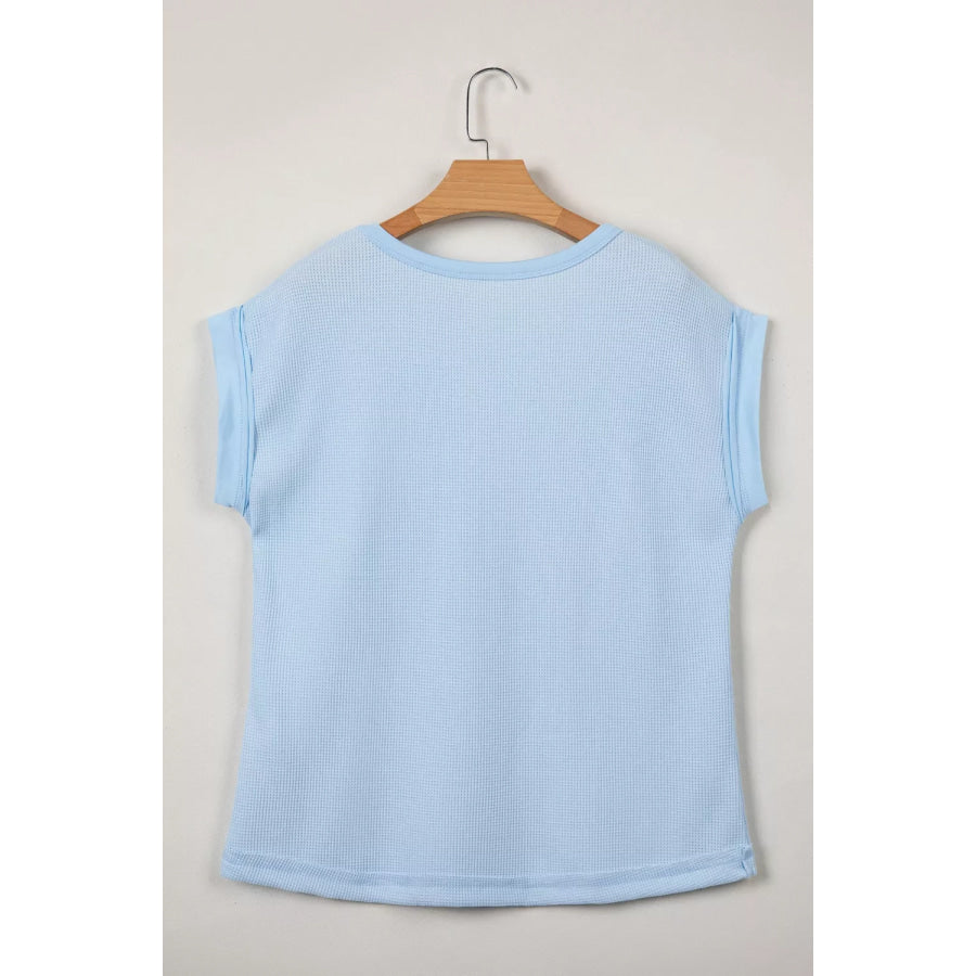 Waffle Knit Pocket T-Shirt Apparel and Accessories