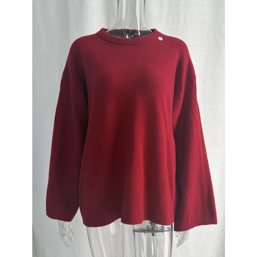 Waist-Tie Detail Sweater and Maxi Skirt Set Apparel Accessories