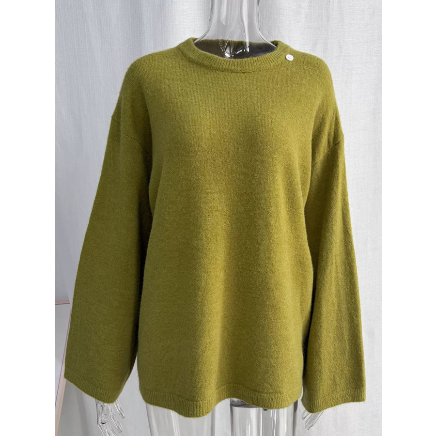 Waist-Tie Detail Sweater and Maxi Skirt Set Apparel Accessories