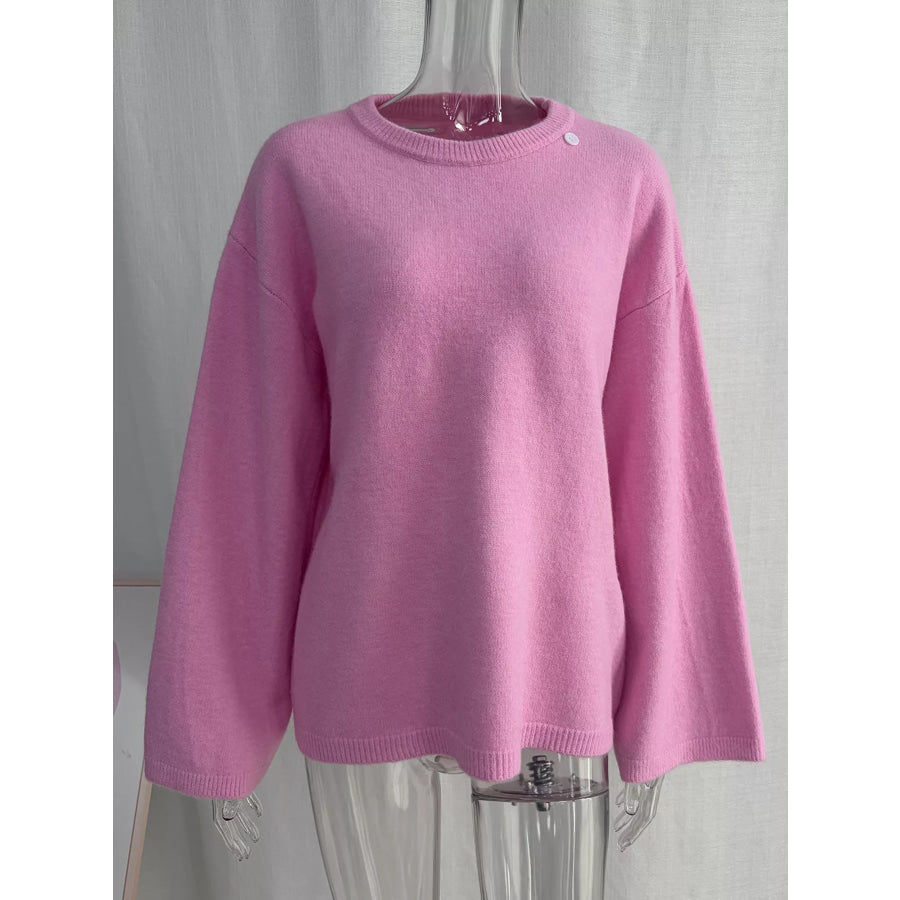 Waist-Tie Detail Sweater and Maxi Skirt Set Apparel Accessories