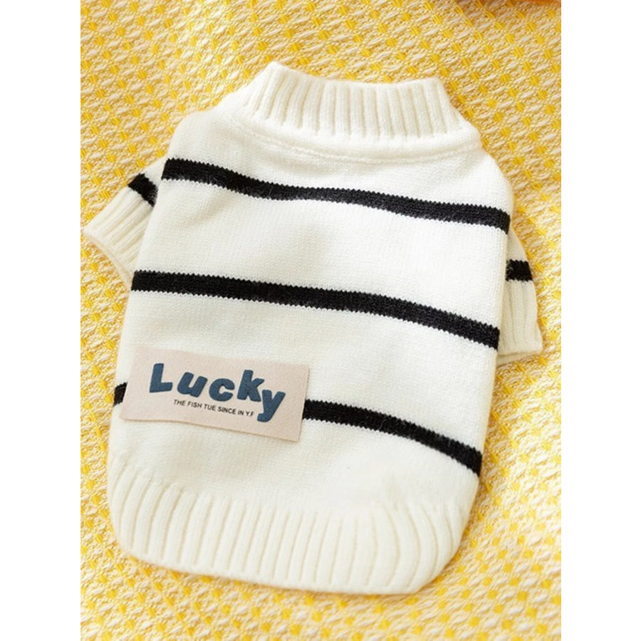 Warm Knitted Pet Sweater Black Luck / XS Apparel and Accessories