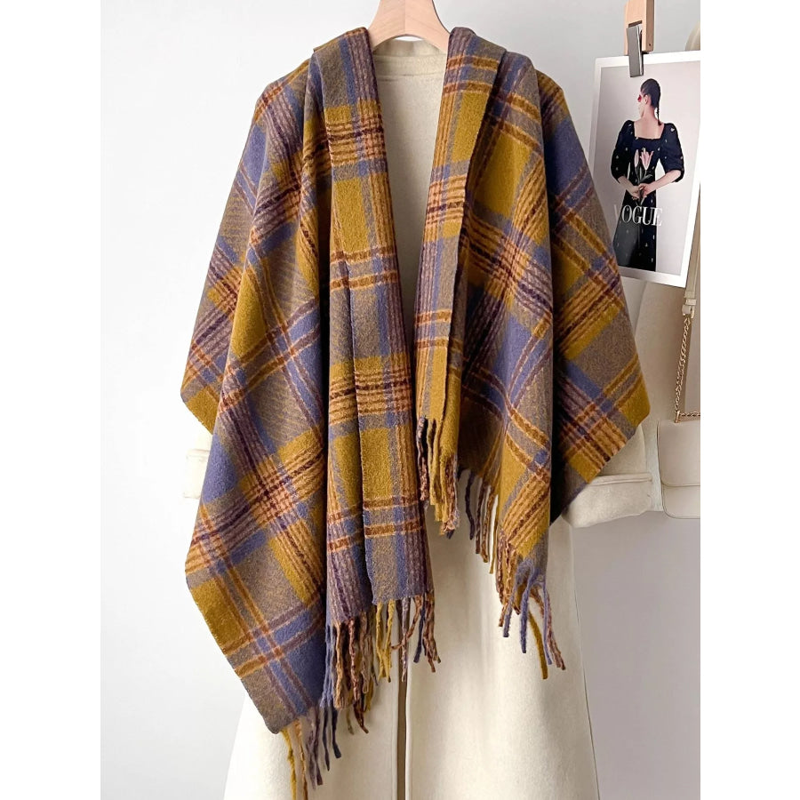 Warm Plaid Winter Scarf Apparel and Accessories