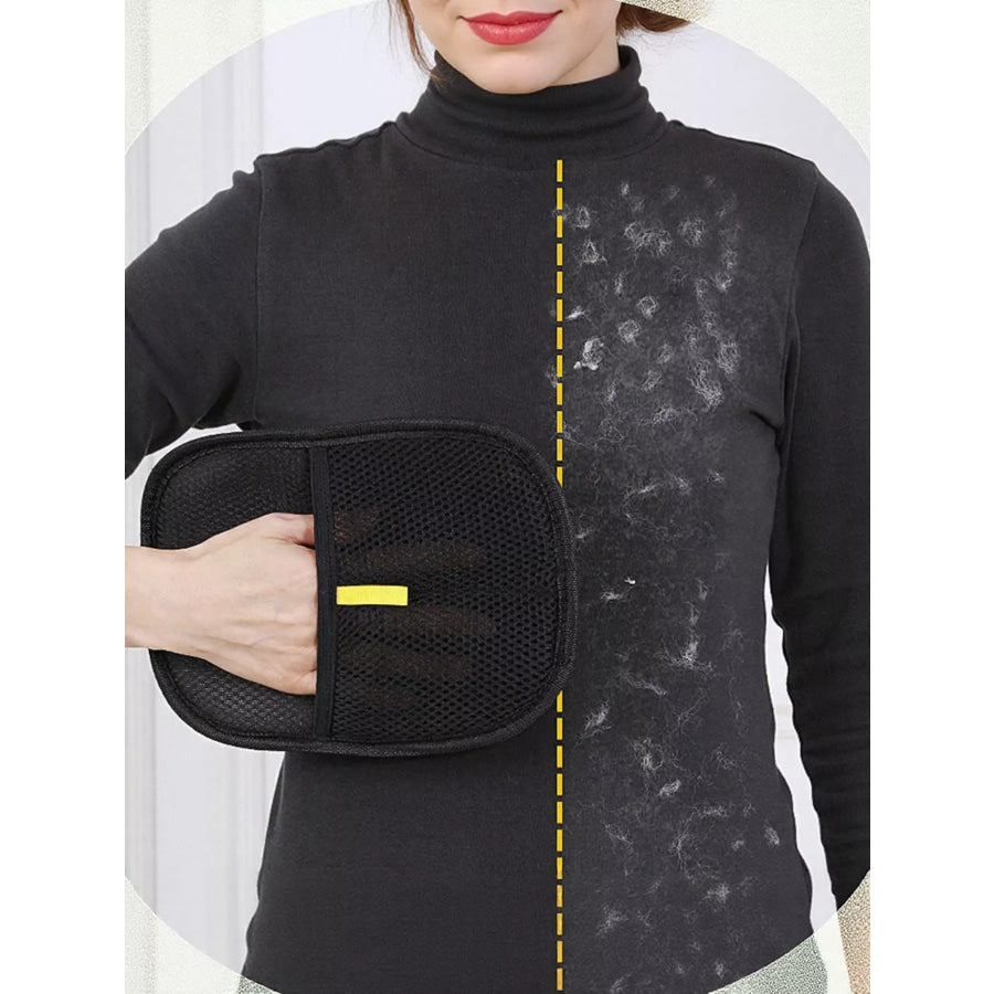 Washable & Reusable Glove-Shaped Pet Hair Remover Black / ONESIZE Apparel and Accessories