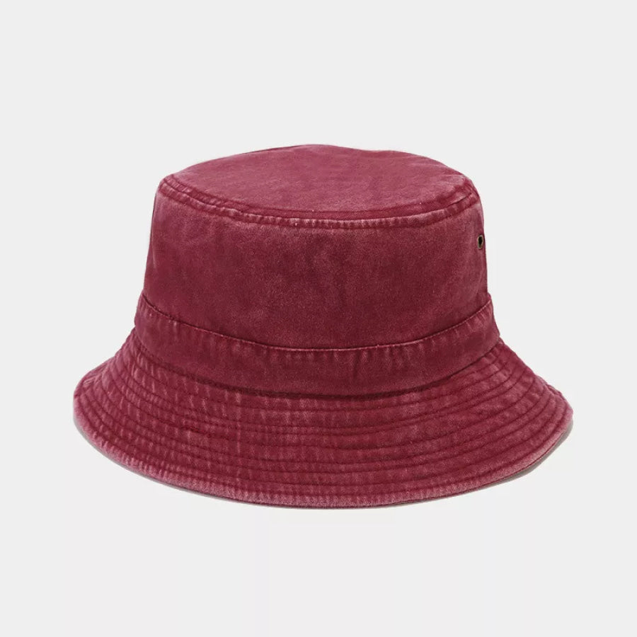 Washed Cotton Bucket Hat Apparel and Accessories