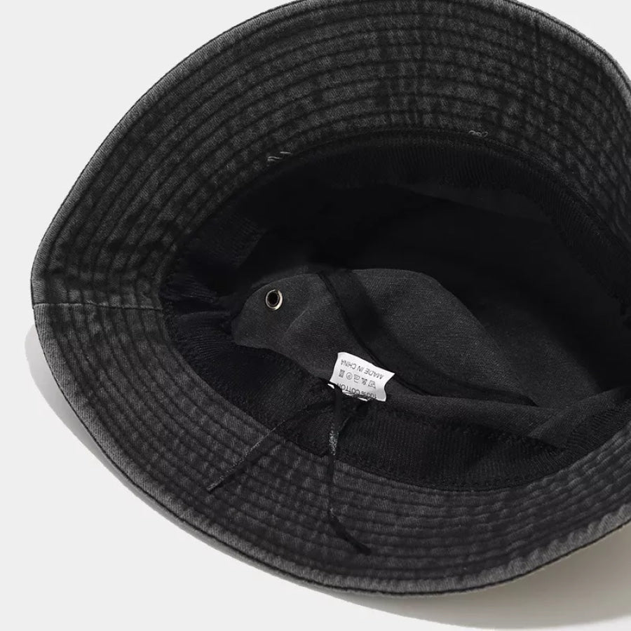 Washed Cotton Bucket Hat Apparel and Accessories