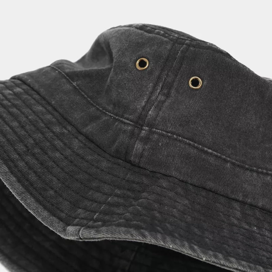 Washed Cotton Bucket Hat Apparel and Accessories