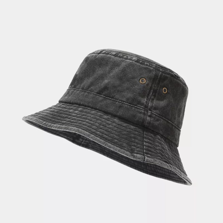 Washed Cotton Bucket Hat Apparel and Accessories