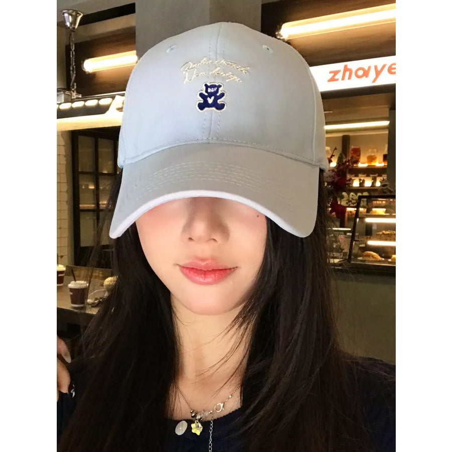 Washed Embroidered Baseball Cap Apparel and Accessories