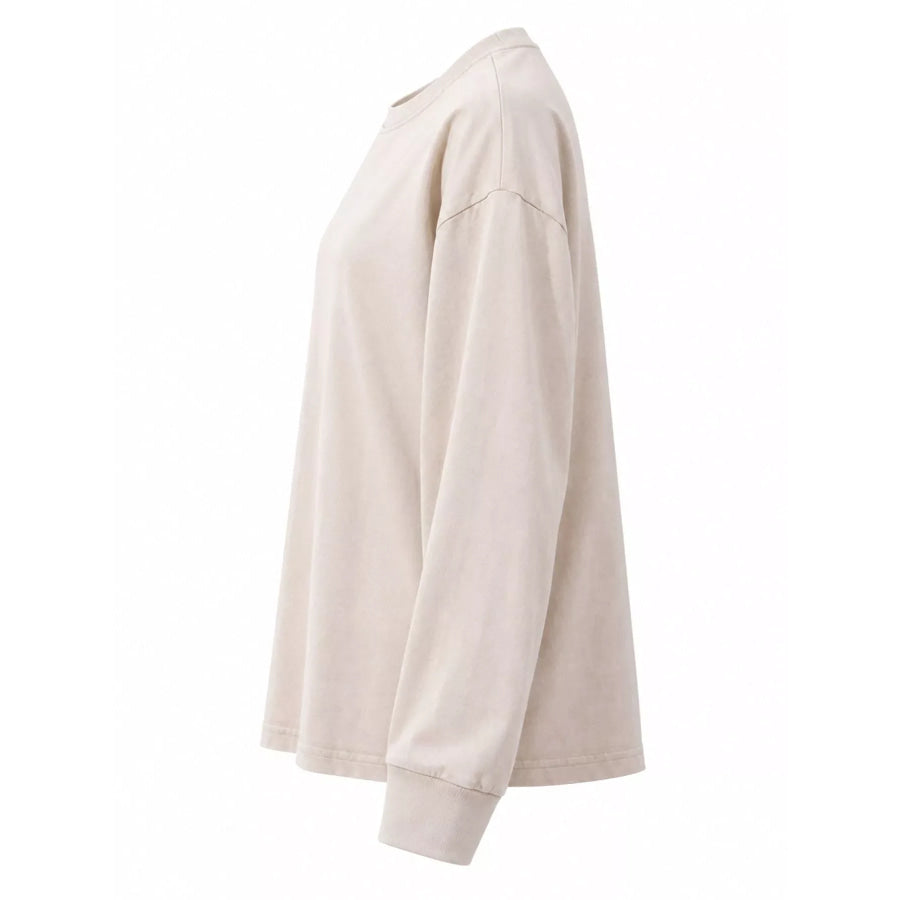 Washed Oversized Long Sleeve T-Shirt Apparel and Accessories