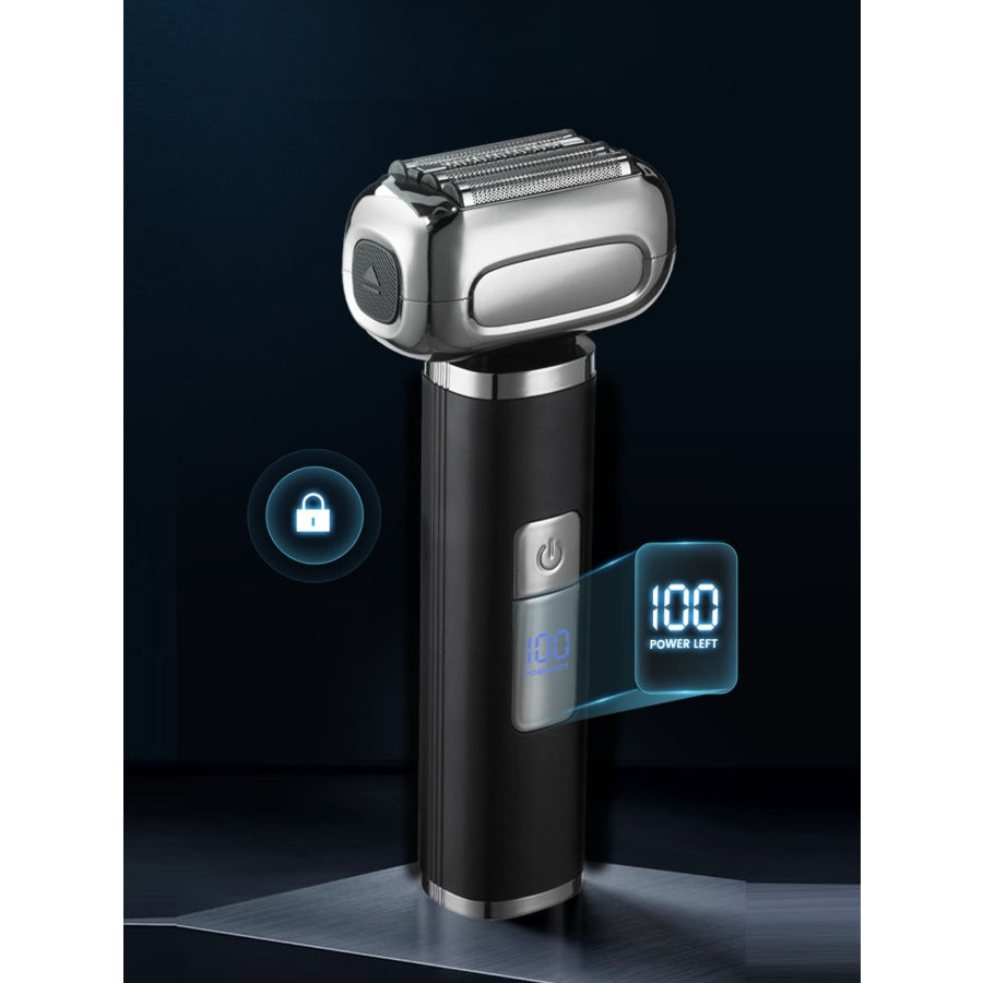 Waterproof Electric Foil Shaver with LED Display Black / ONESIZE Apparel and Accessories