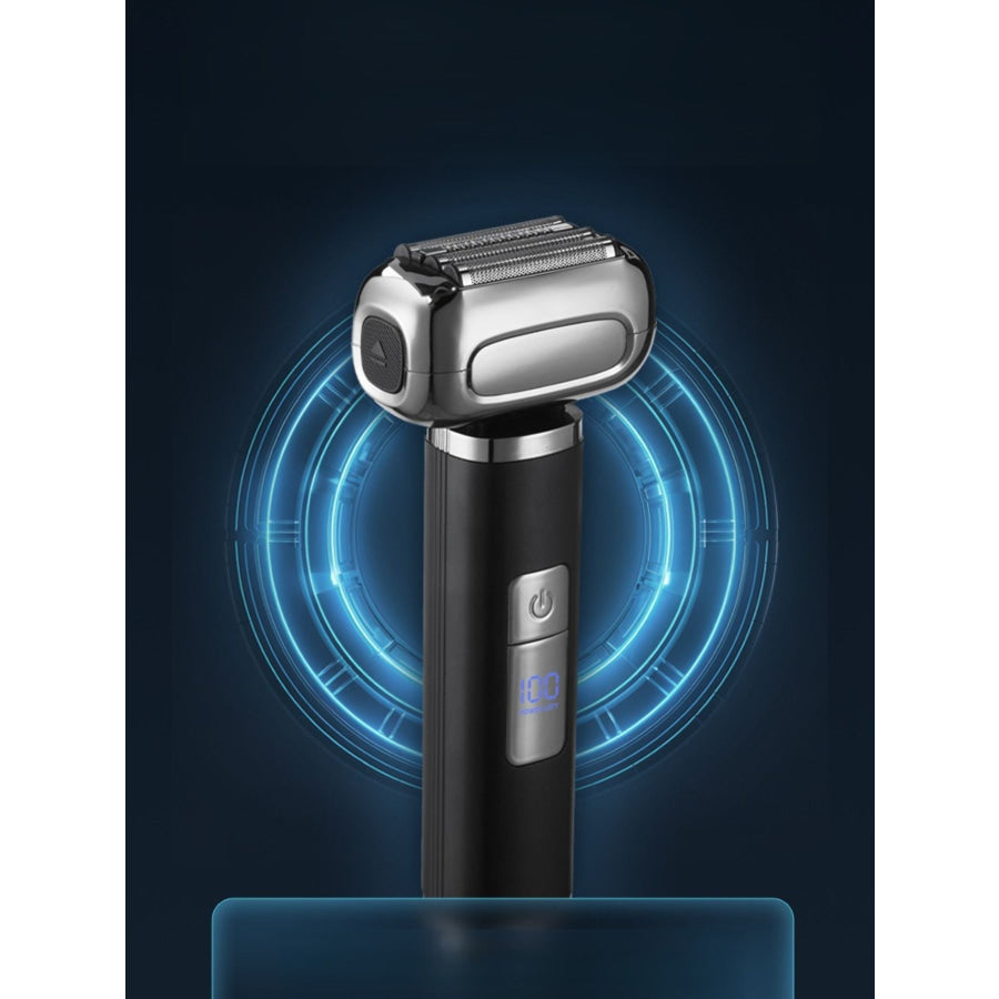 Waterproof Electric Foil Shaver with LED Display Black / ONESIZE Apparel and Accessories