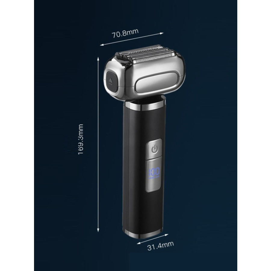 Waterproof Electric Foil Shaver with LED Display Black / ONESIZE Apparel and Accessories