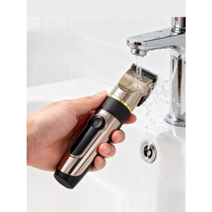 Waterproof Hair Clipper with LED Display Black / ONESIZE Apparel and Accessories