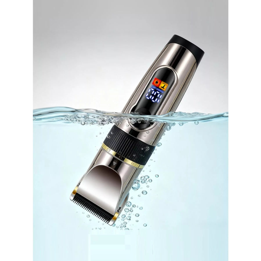 Waterproof Hair Clipper with LED Display Black / ONESIZE Apparel and Accessories