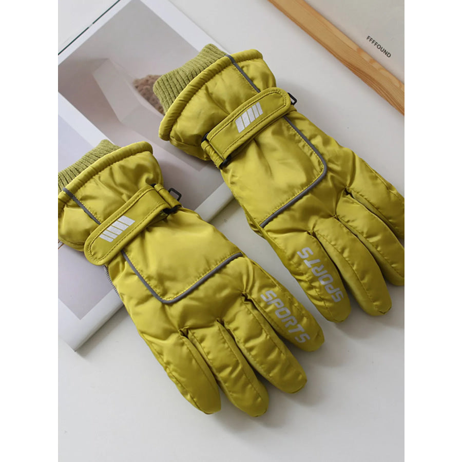 Waterproof Outdoor Gloves Light Yellow / One Size Apparel and Accessories