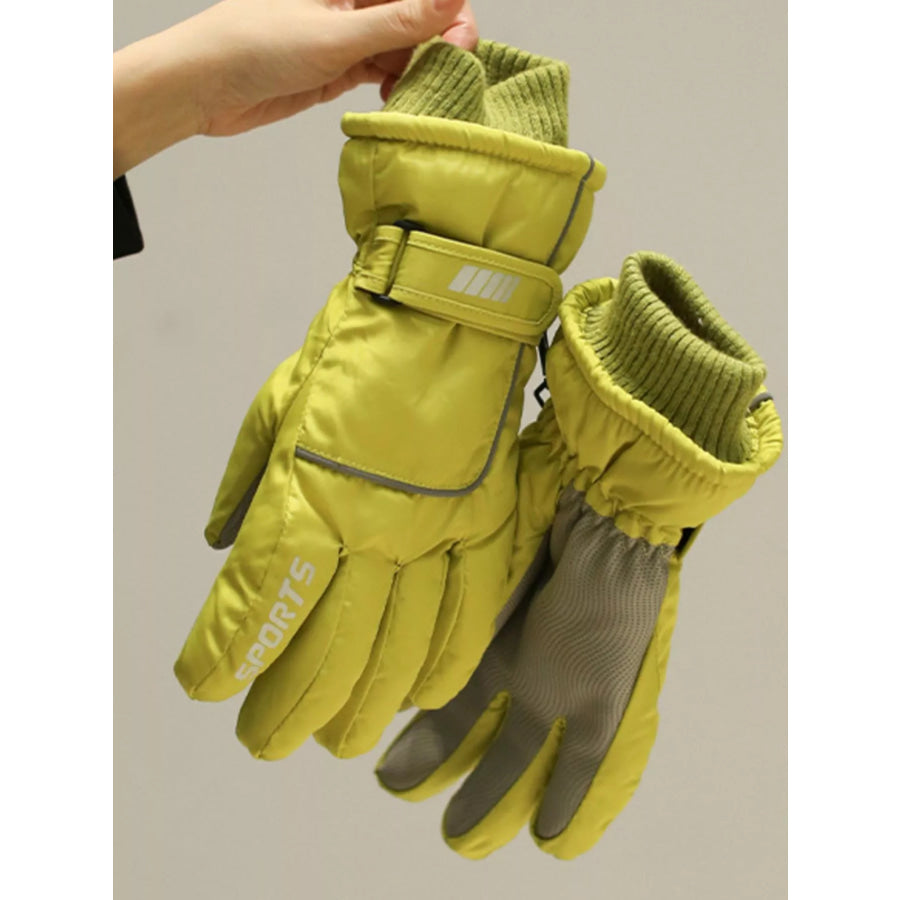 Waterproof Outdoor Gloves Light Yellow / One Size Apparel and Accessories