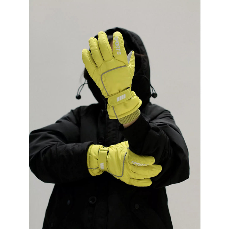 Waterproof Outdoor Gloves Light Yellow / One Size Apparel and Accessories