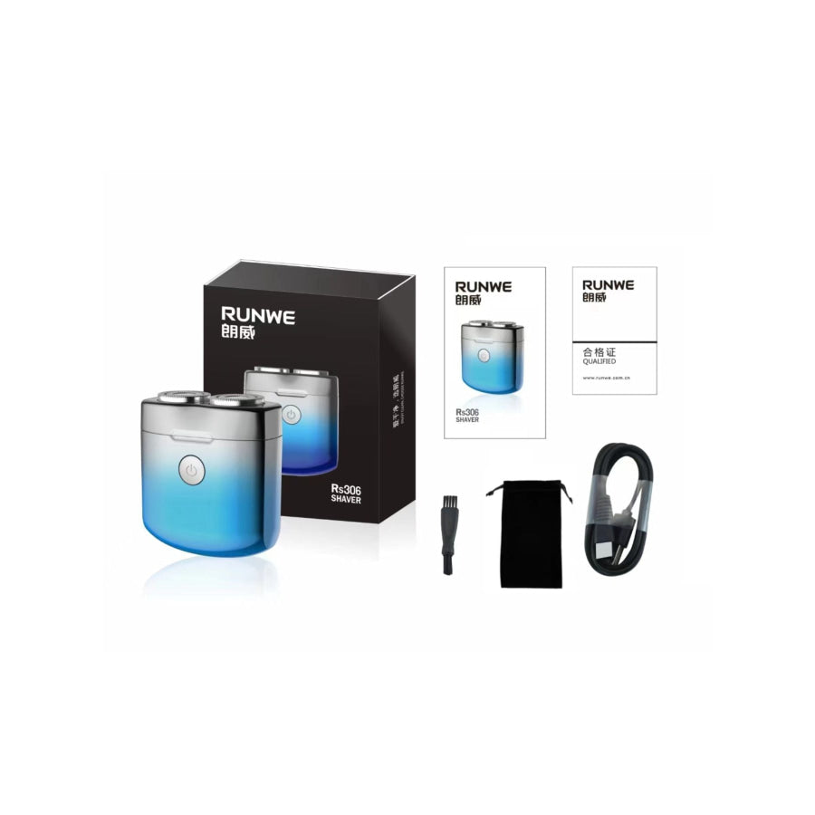 Waterproof Rechargeable Electric Shaver Blue / ONESIZE Apparel and Accessories