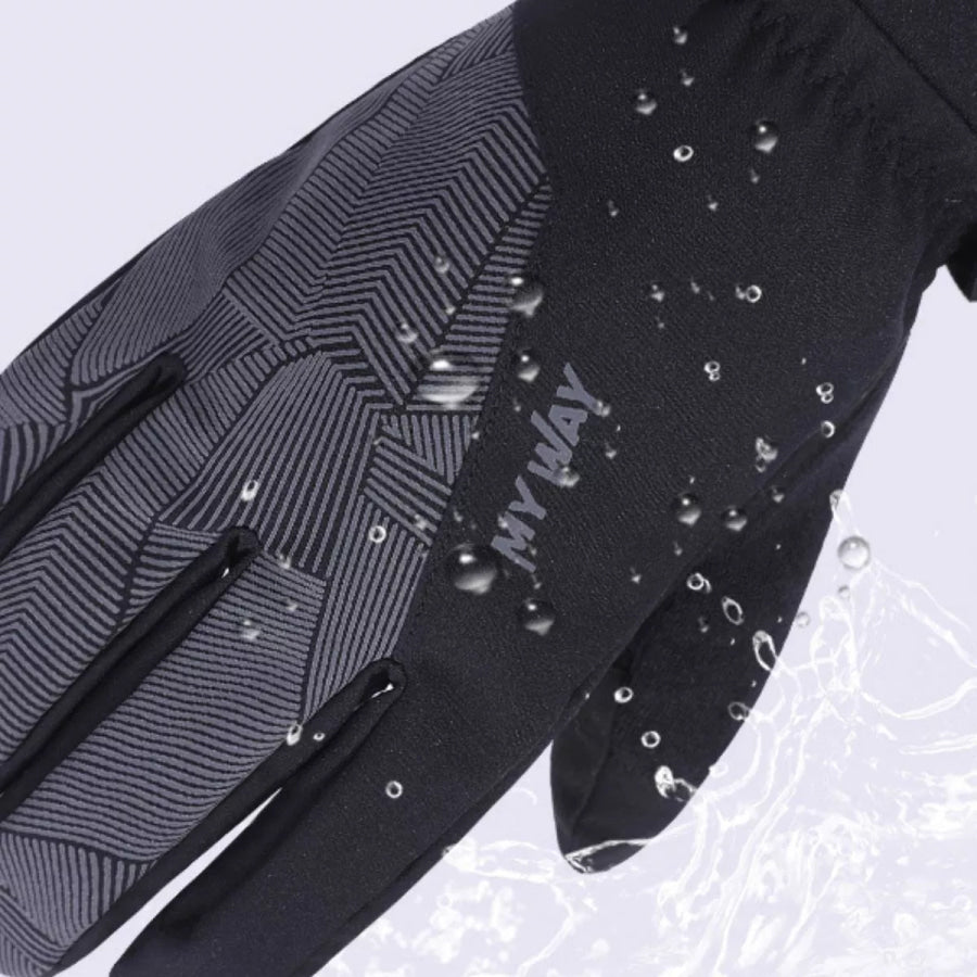 Waterproof Ski Gloves Black / One Size Apparel and Accessories