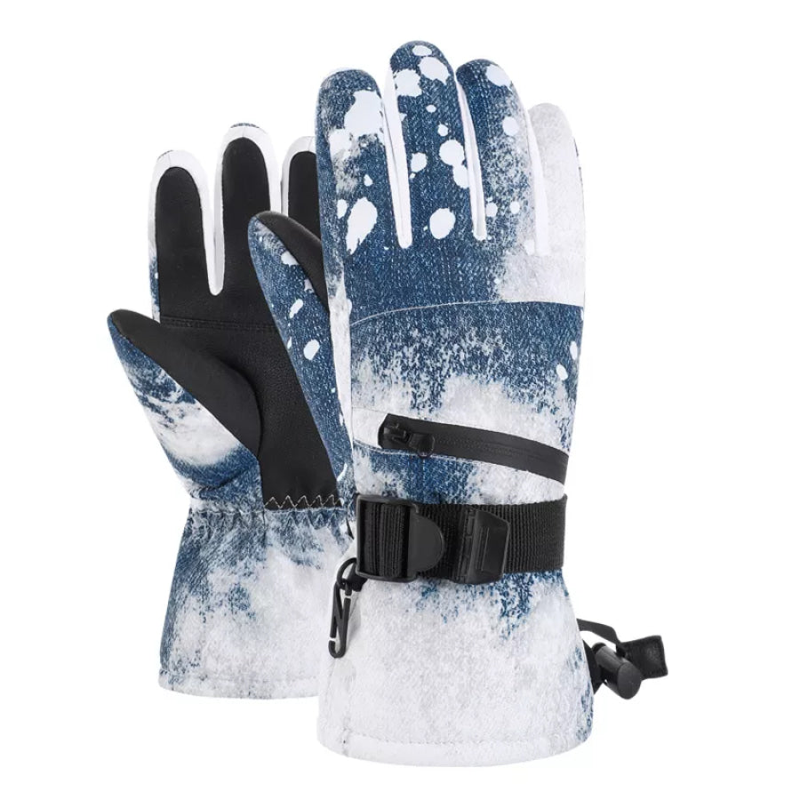 Waterproof Winter Gloves Dusty Blue / One Size Apparel and Accessories
